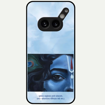  Spiritual Krishna Glass Case For Nothing Phone 2A Plus back cover – full design glossy printed glass finish