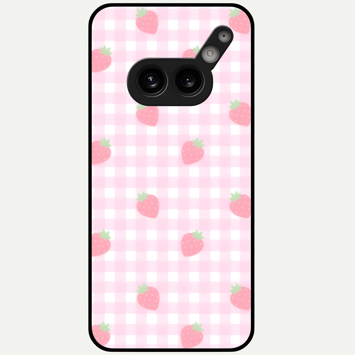  Strawberry Picnic Love Glass Case For Nothing Phone 2A Plus back cover – full design glossy printed glass finish