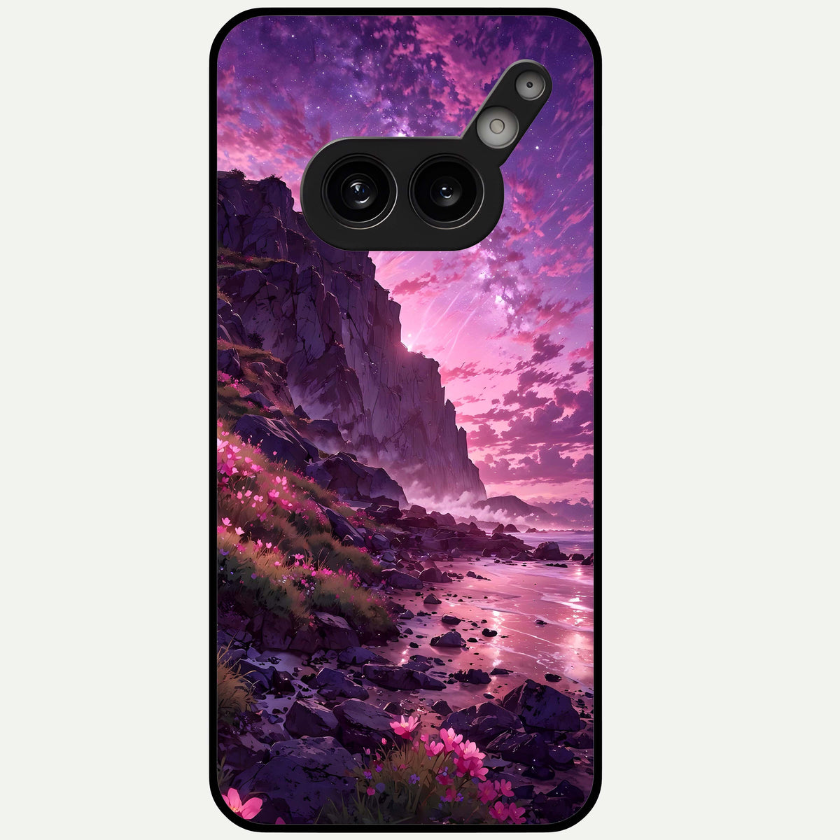  Twilight Blossom Coast Glass Case For Nothing Phone 2A Plus back cover – full design glossy printed glass finish