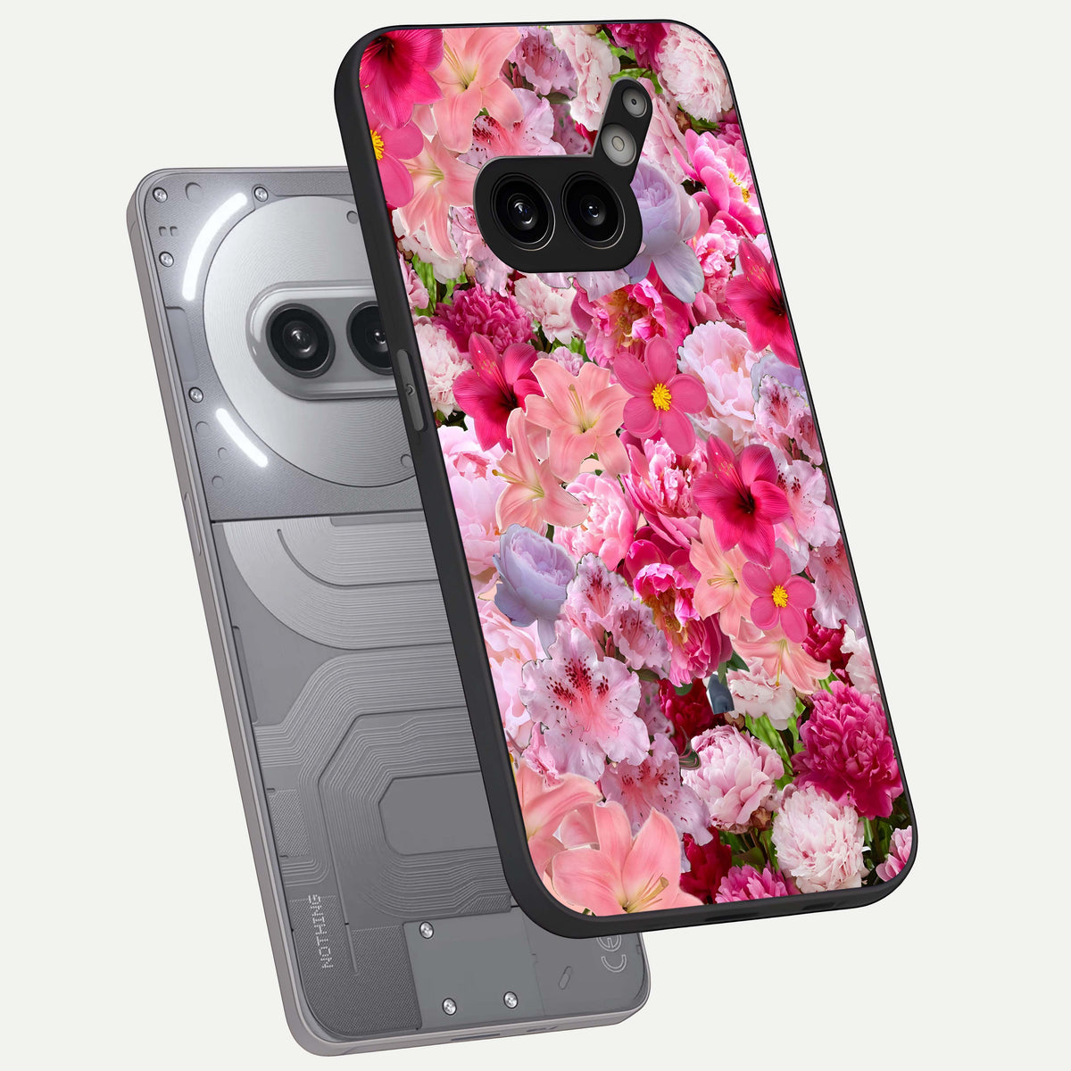  Bloom Crush Fantasy phone case For Nothing Phone 2A Plus showing premium glass back cover with detailed artwork