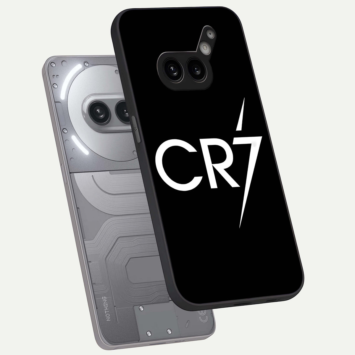  CR7 Elite Strike phone case For Nothing Phone 2A Plus showing premium glass back cover with detailed artwork