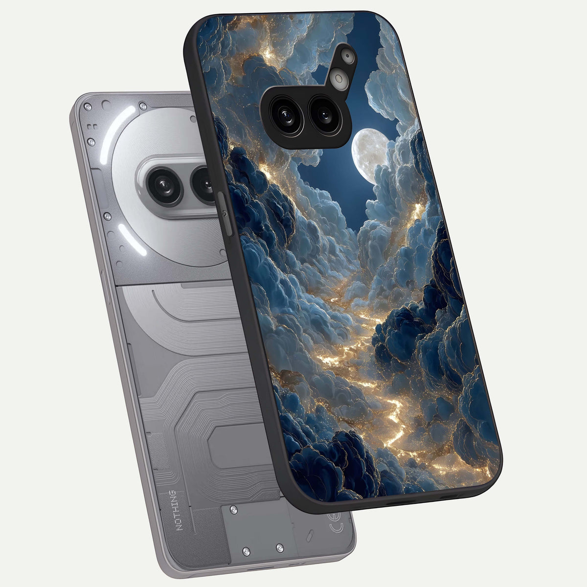  Celestial Cloud Road phone case For Nothing Phone 2A Plus showing premium glass back cover with detailed artwork