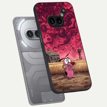  Courage Under Sky phone case For Nothing Phone 2A Plus showing premium glass back cover with detailed artwork