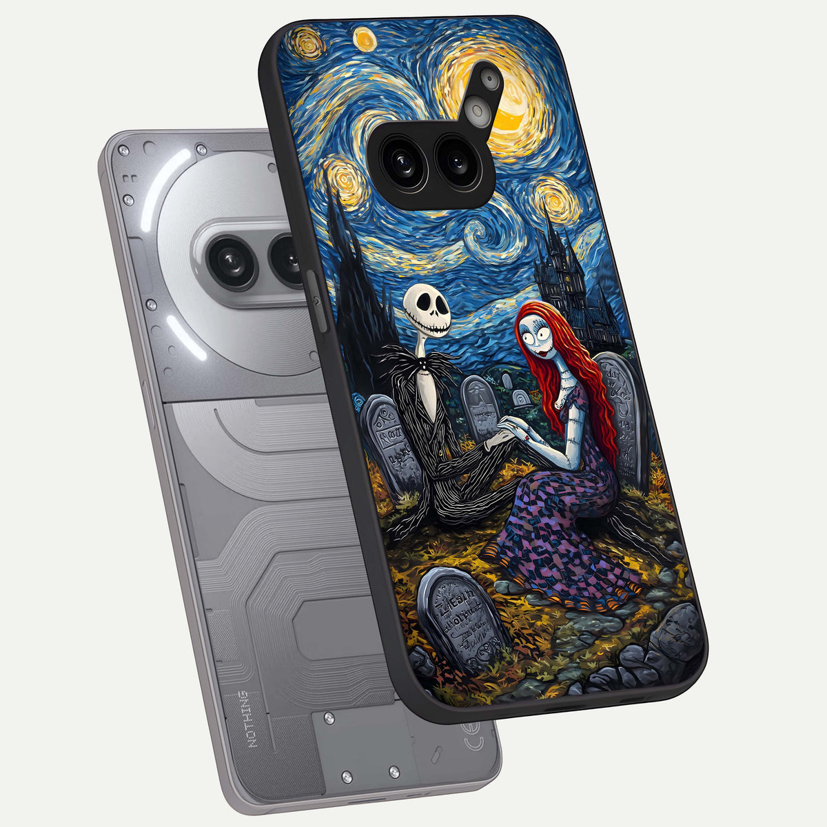  Eternal Night Love phone case For Nothing Phone 2A Plus showing premium glass back cover with detailed artwork