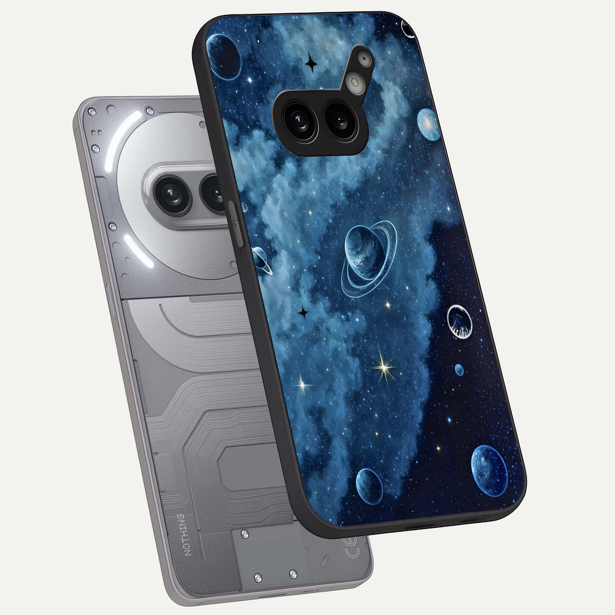  Galaxy Dream Space phone case For Nothing Phone 2A Plus showing premium glass back cover with detailed artwork