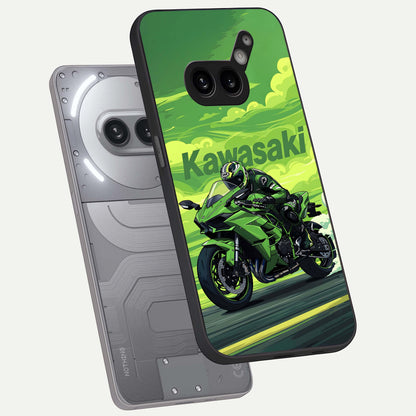  Greenery Sky phone case For Nothing Phone 2A Plus showing premium glass back cover with detailed artwork