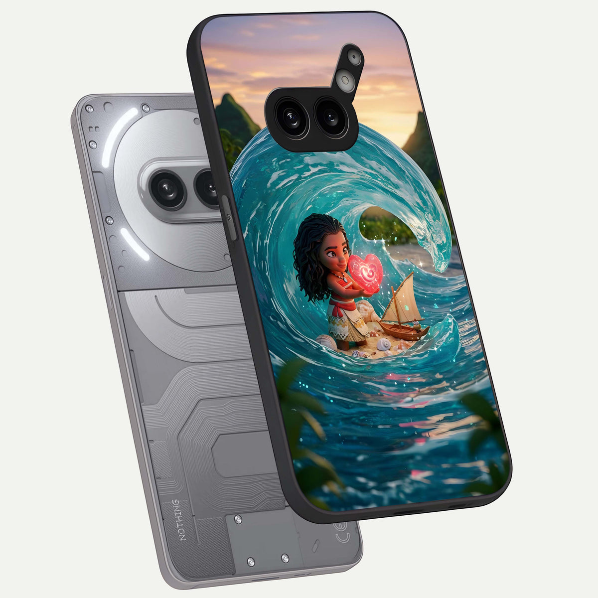  Heart of Ocean phone case For Nothing Phone 2A Plus showing premium glass back cover with detailed artwork