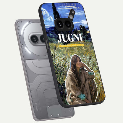  Jugni Soul Vibes phone case For Nothing Phone 2A Plus showing premium glass back cover with detailed artwork
