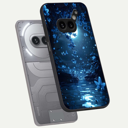  Moonlight Petal Dream phone case For Nothing Phone 2A Plus showing premium glass back cover with detailed artwork