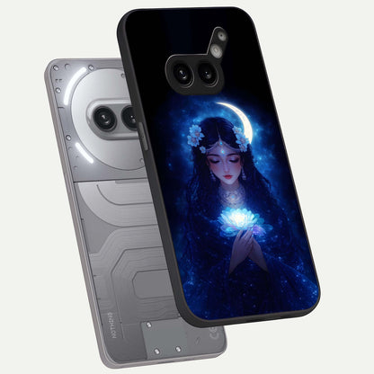  Mystic Moon Queen phone case For Nothing Phone 2A Plus showing premium glass back cover with detailed artwork