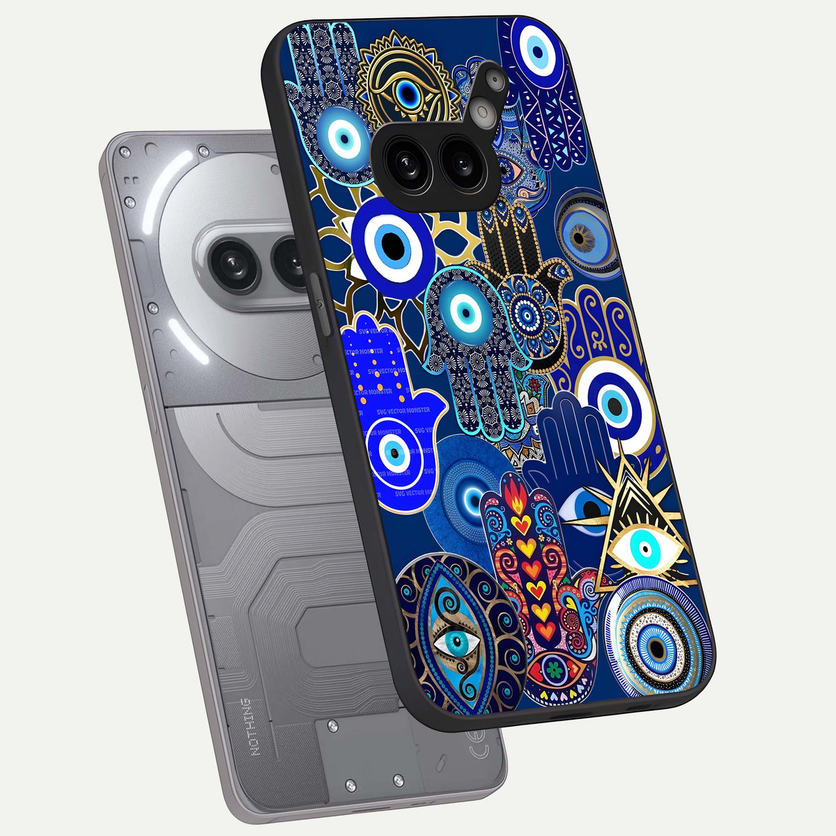  Mystic Palm Guard phone case For Nothing Phone 2A Plus showing premium glass back cover with detailed artwork