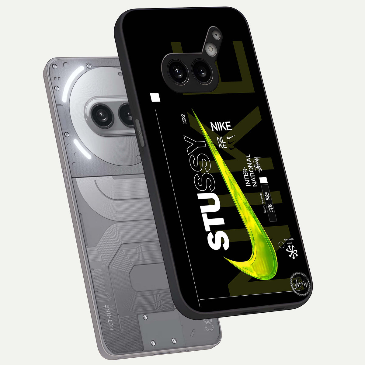  Neon Street Edition phone case For Nothing Phone 2A Plus showing premium glass back cover with detailed artwork