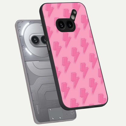  Pink Moo Magic phone case For Nothing Phone 2A Plus showing premium glass back cover with detailed artwork