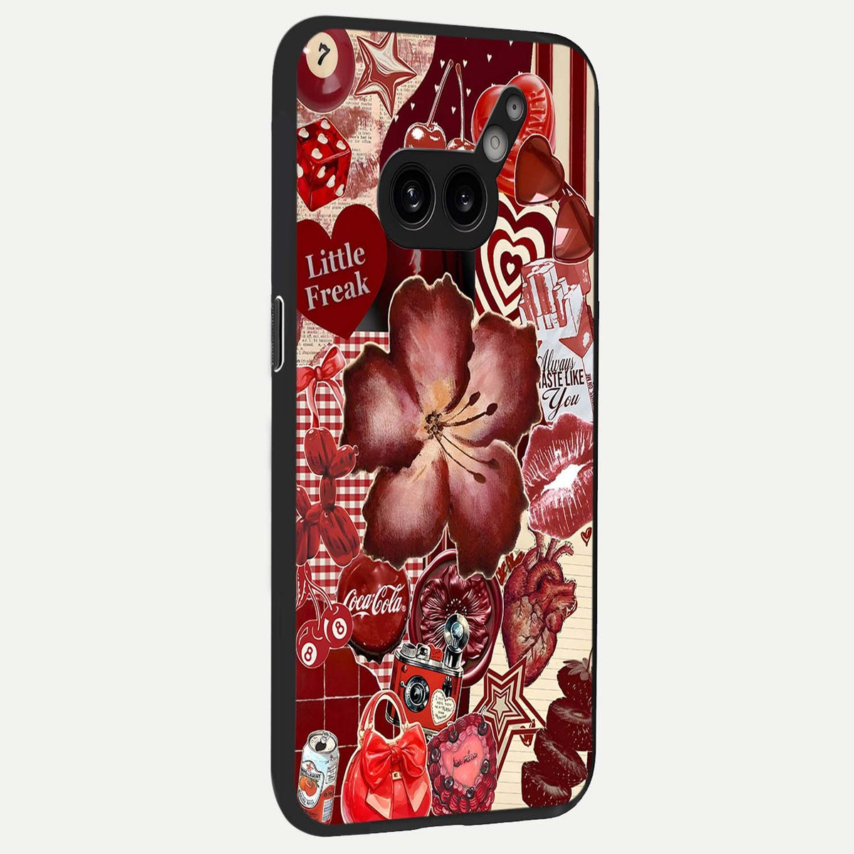  Aesthetic Little Freak back cover For Nothing Phone 2A Plus slim fit glass case with vibrant aesthetic design