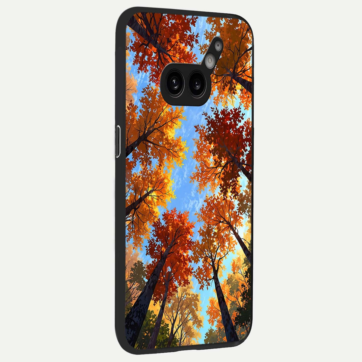  Autumn Sky Rise back cover For Nothing Phone 2A Plus slim fit glass case with vibrant aesthetic design
