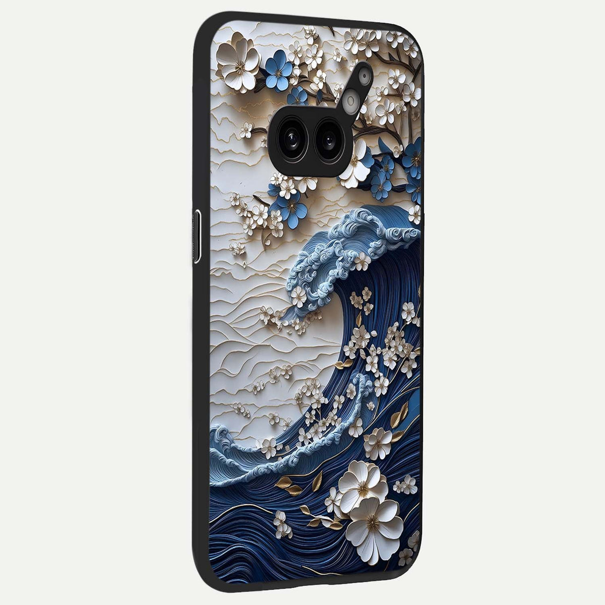  Blossom Wave Art back cover For Nothing Phone 2A Plus slim fit glass case with vibrant aesthetic design