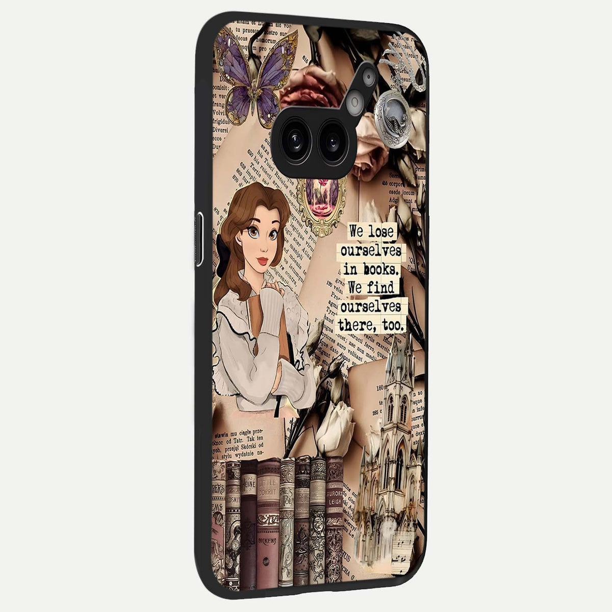  Bookish Dream World back cover For Nothing Phone 2A Plus slim fit glass case with vibrant aesthetic design