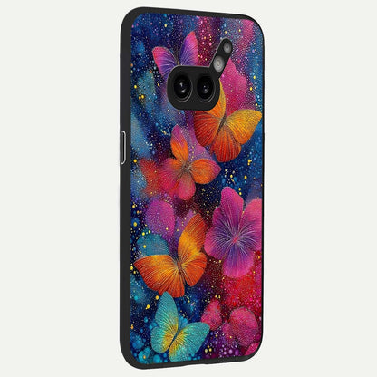  Butterfly Dream Mist back cover For Nothing Phone 2A Plus slim fit glass case with vibrant aesthetic design