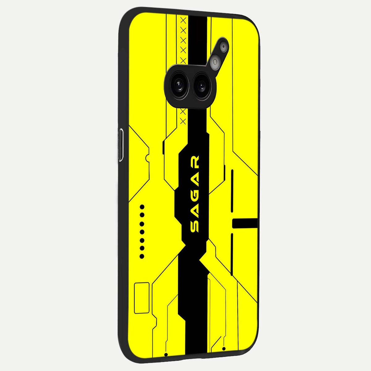  Circuit CYBERPUNK Custom Name back cover For Nothing Phone 2A Plus slim fit glass case with vibrant aesthetic design