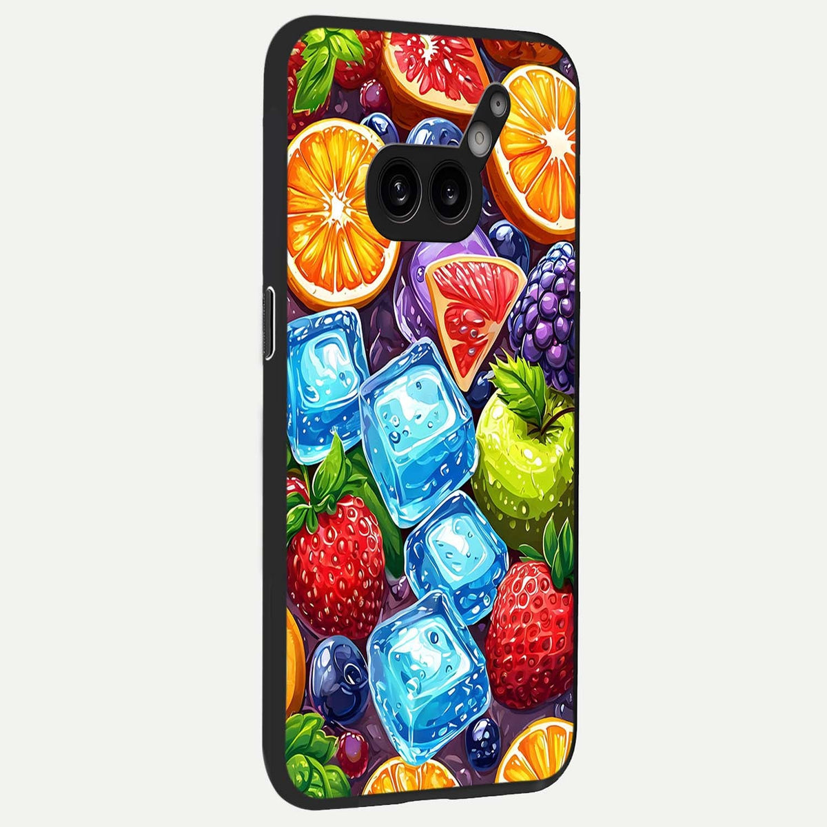  Colorful Fruits with Ice back cover For Nothing Phone 2A Plus slim fit glass case with vibrant aesthetic design