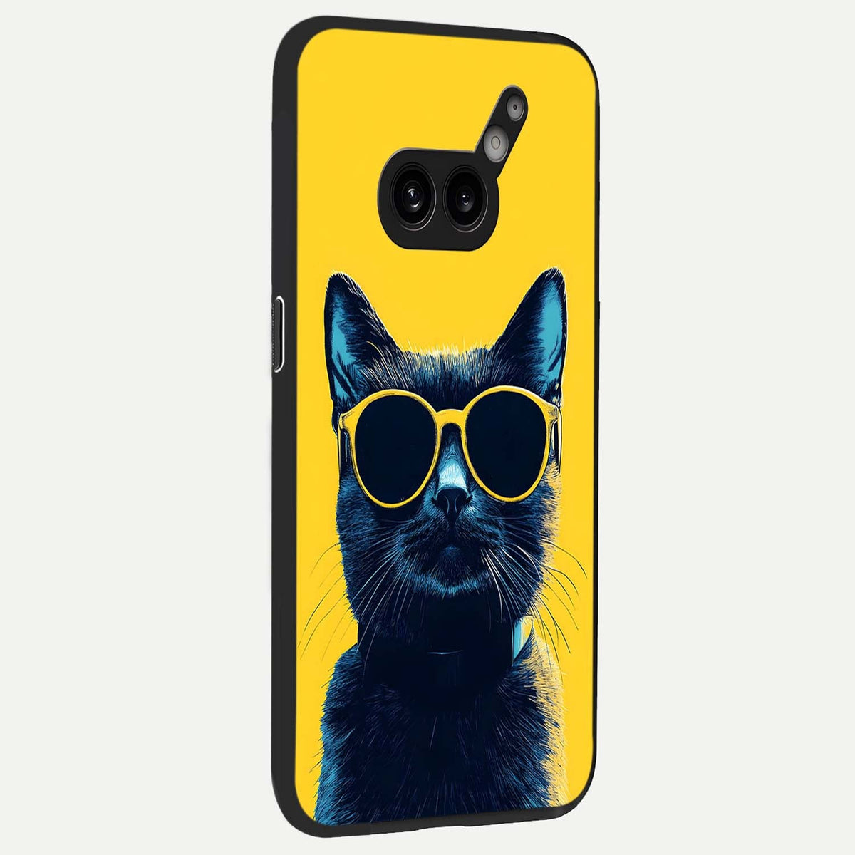  Cool Cat Vibes back cover For Nothing Phone 2A Plus slim fit glass case with vibrant aesthetic design