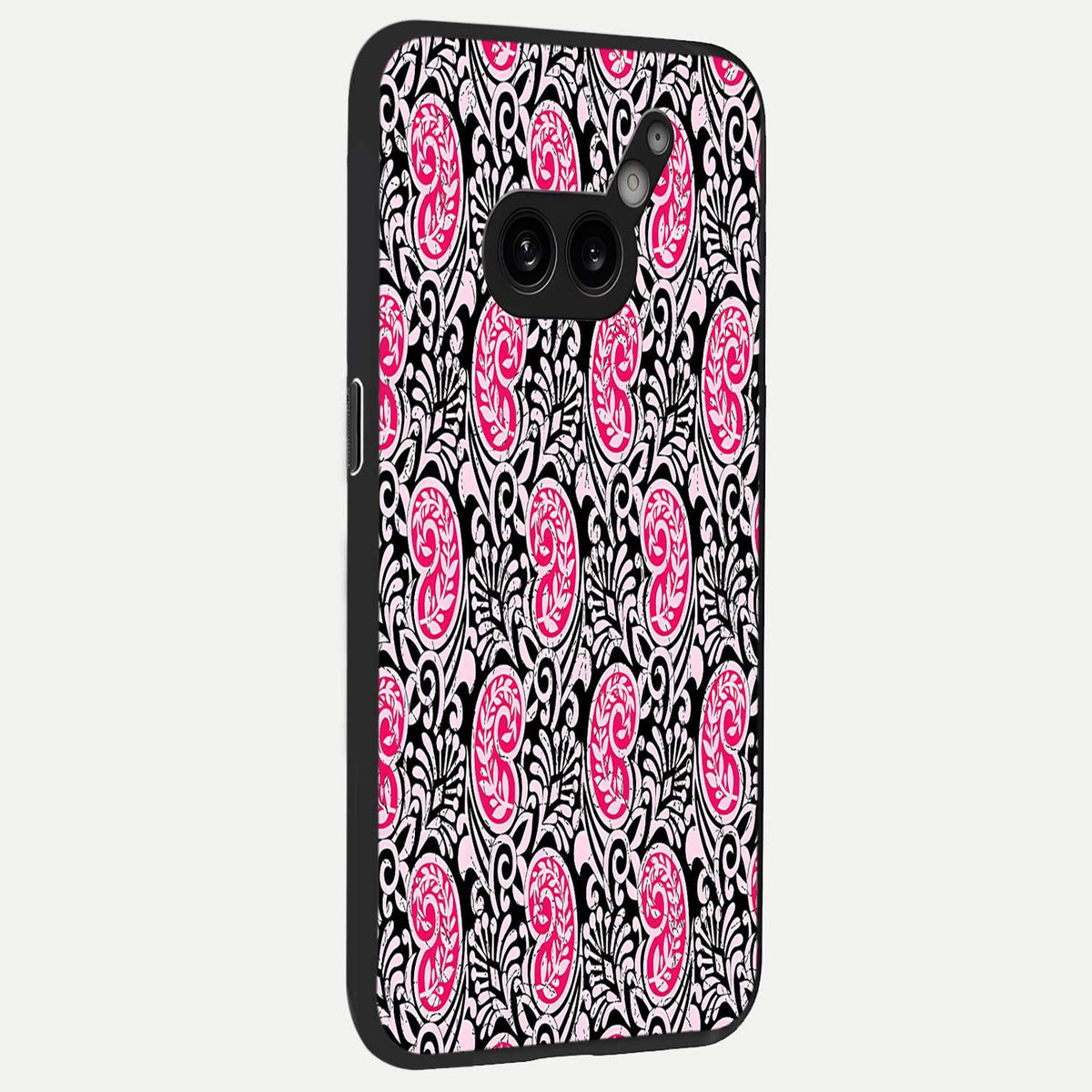  Crimson Paisley Charm back cover For Nothing Phone 2A Plus slim fit glass case with vibrant aesthetic design
