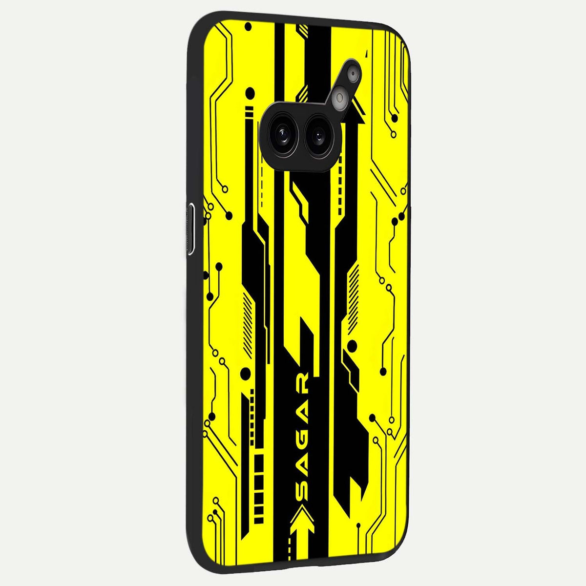  Electric Pulse CYBERPUNK Custom Name back cover For Nothing Phone 2A Plus slim fit glass case with vibrant aesthetic design