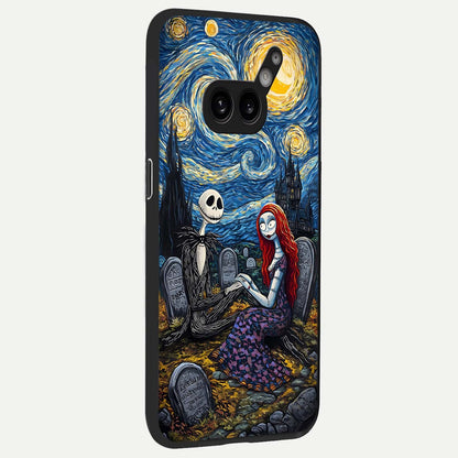  Eternal Night Love back cover For Nothing Phone 2A Plus slim fit glass case with vibrant aesthetic design