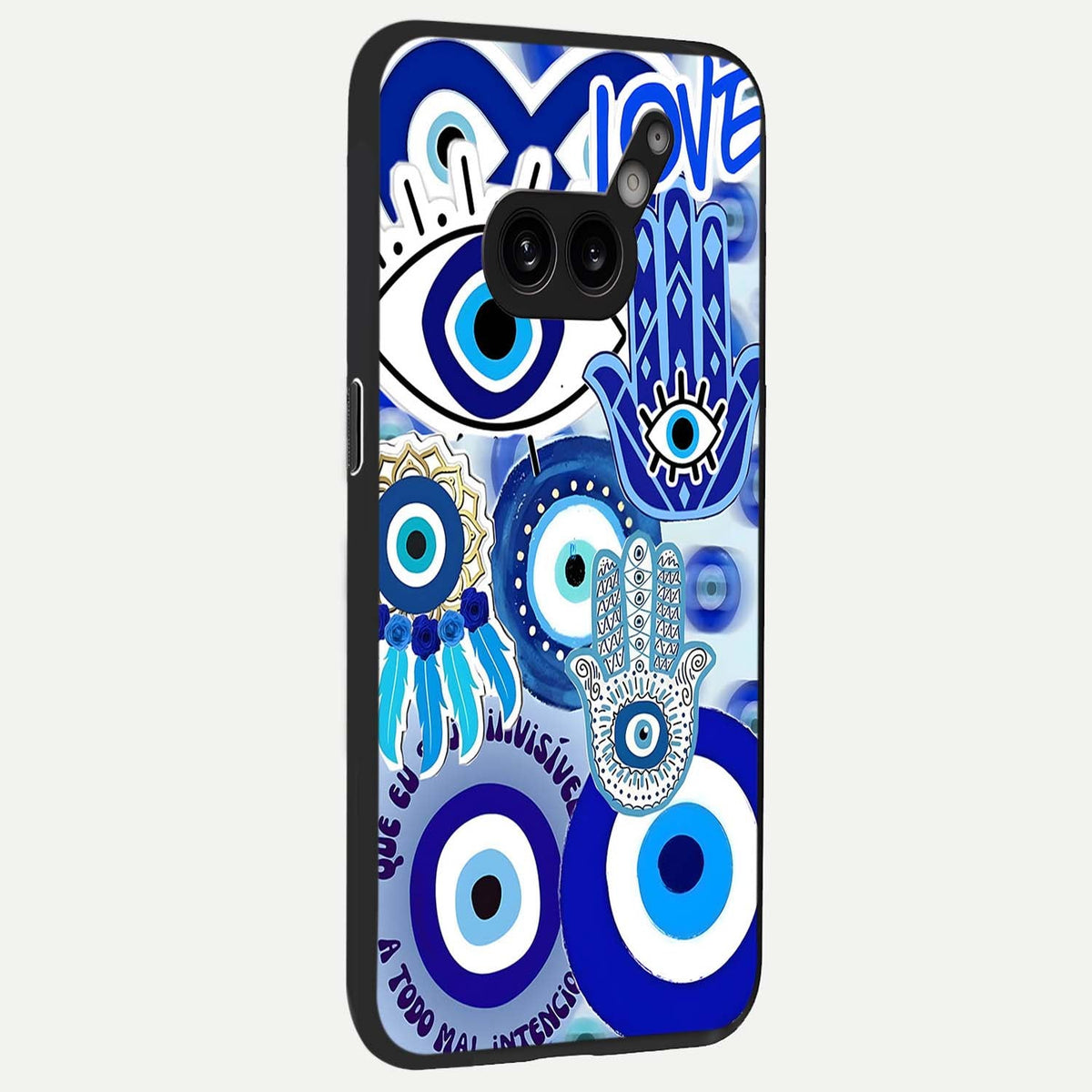  Evil Eyes Dream back cover For Nothing Phone 2A Plus slim fit glass case with vibrant aesthetic design