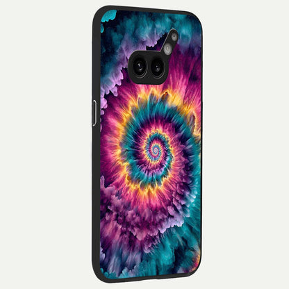  Galactic Spiral Burst back cover For Nothing Phone 2A Plus slim fit glass case with vibrant aesthetic design