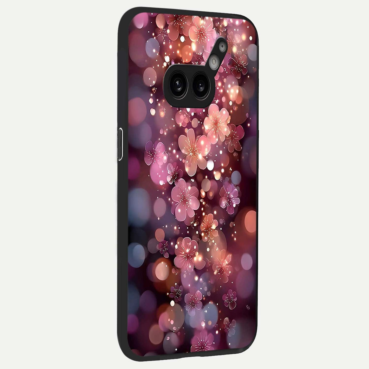  Glowing Petal Bliss back cover For Nothing Phone 2A Plus slim fit glass case with vibrant aesthetic design