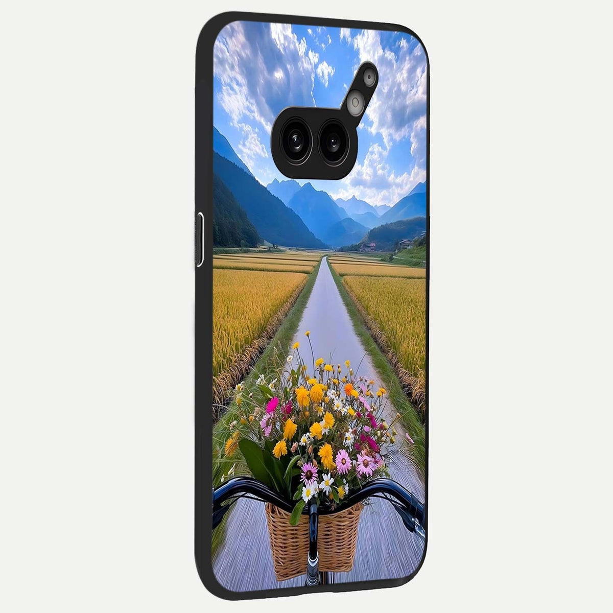  Golden Field Journey back cover For Nothing Phone 2A Plus slim fit glass case with vibrant aesthetic design