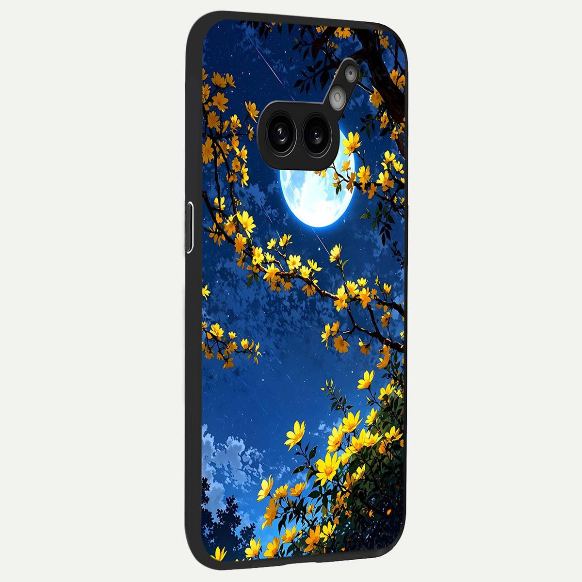  Golden Night Glow back cover For Nothing Phone 2A Plus slim fit glass case with vibrant aesthetic design