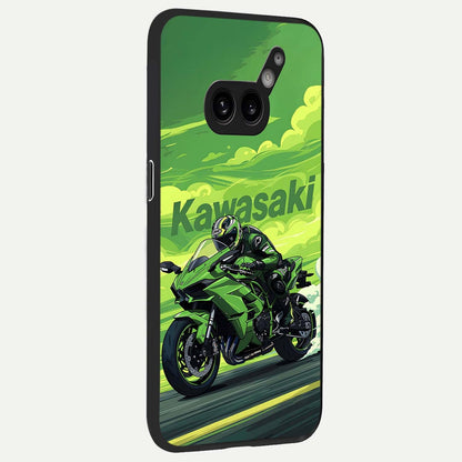 Greenery Sky back cover For Nothing Phone 2A Plus slim fit glass case with vibrant aesthetic design
