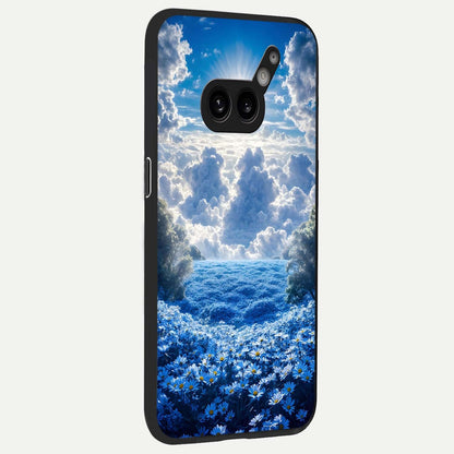  Heavenly Daisy Horizon back cover For Nothing Phone 2A Plus slim fit glass case with vibrant aesthetic design