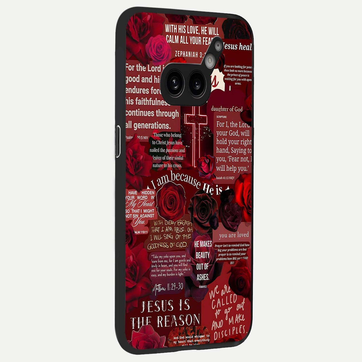  Jesus Love Heals back cover For Nothing Phone 2A Plus slim fit glass case with vibrant aesthetic design