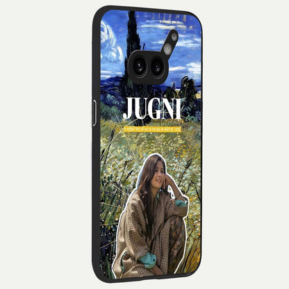  Jugni Soul Vibes back cover For Nothing Phone 2A Plus slim fit glass case with vibrant aesthetic design