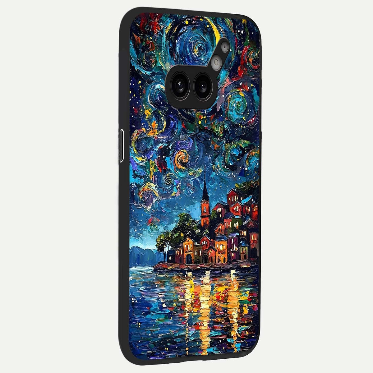  Moonlight Harbor Glow back cover For Nothing Phone 2A Plus slim fit glass case with vibrant aesthetic design