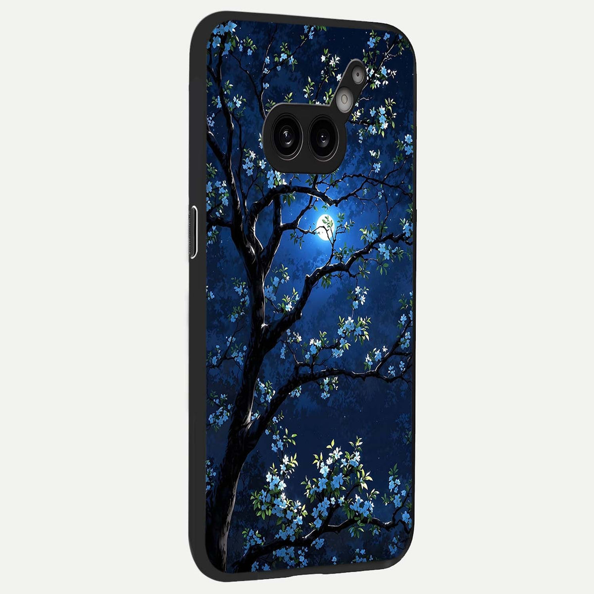  Mystic Floral Night back cover For Nothing Phone 2A Plus slim fit glass case with vibrant aesthetic design