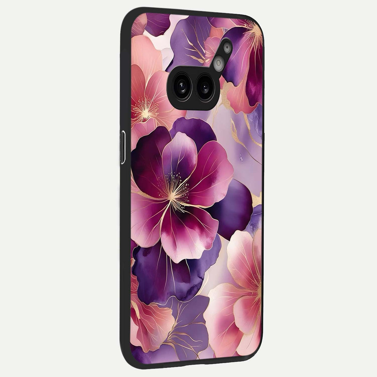  Pink Bouquet Florals back cover For Nothing Phone 2A Plus slim fit glass case with vibrant aesthetic design