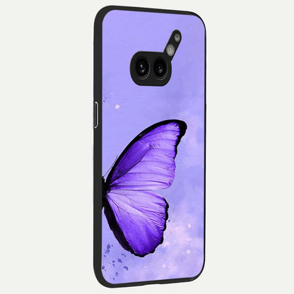  Violet Dream Wing back cover For Nothing Phone 2A Plus slim fit glass case with vibrant aesthetic design