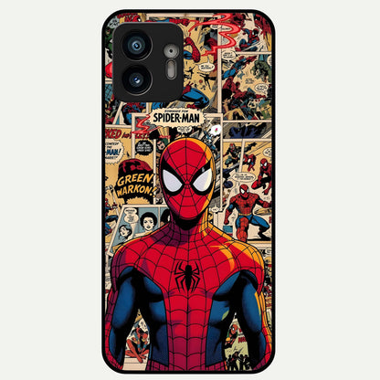  Aesthetic Spider Glass Case For Nothing Phone 2 back cover – full design glossy printed glass finish