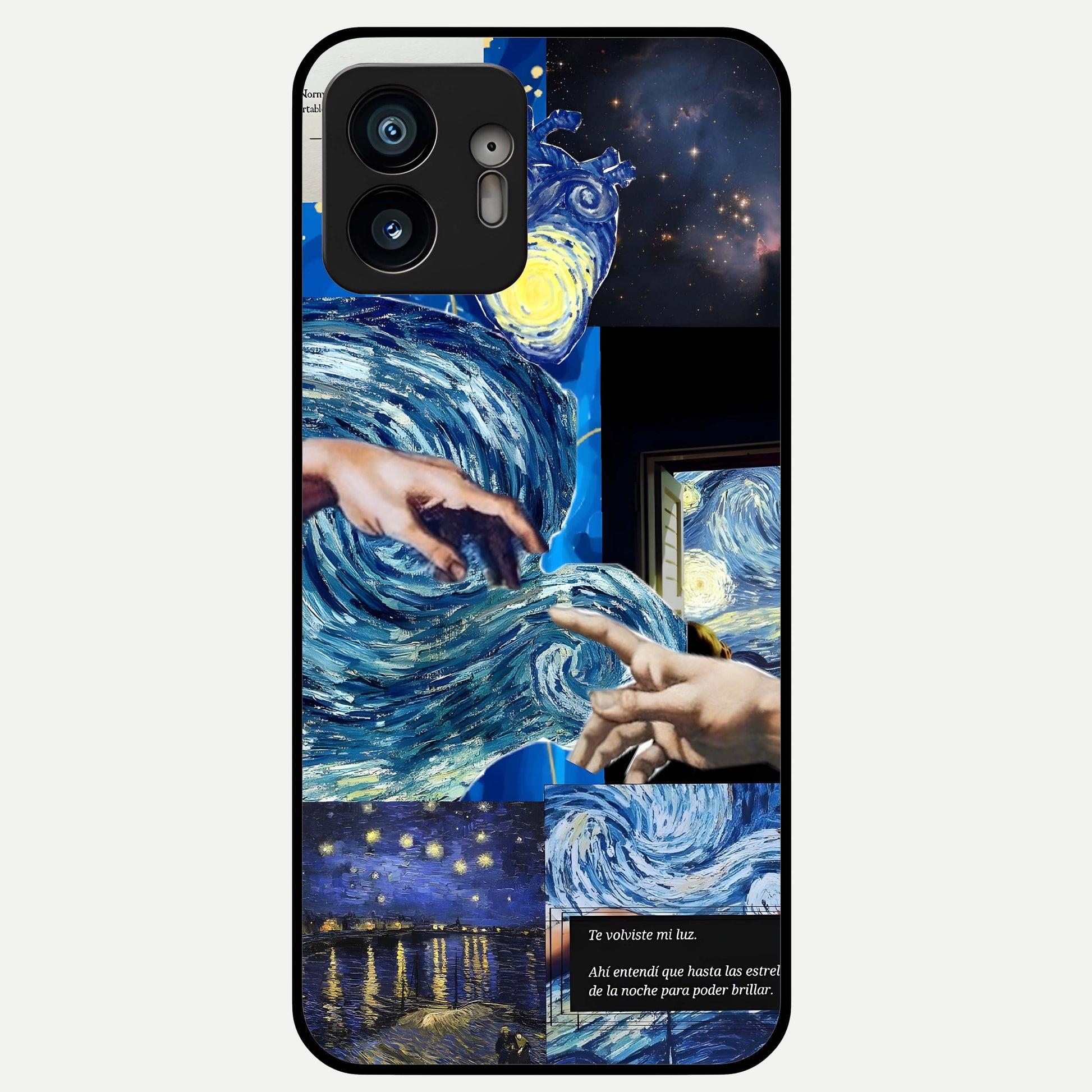  Aesthetic Vando Hands Glass Case For Nothing Phone 2 back cover – full design glossy printed glass finish