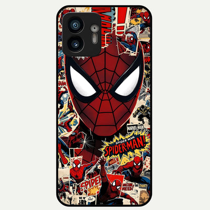  Aesthetic Wonder Spider Glass Case For Nothing Phone 2 back cover – full design glossy printed glass finish