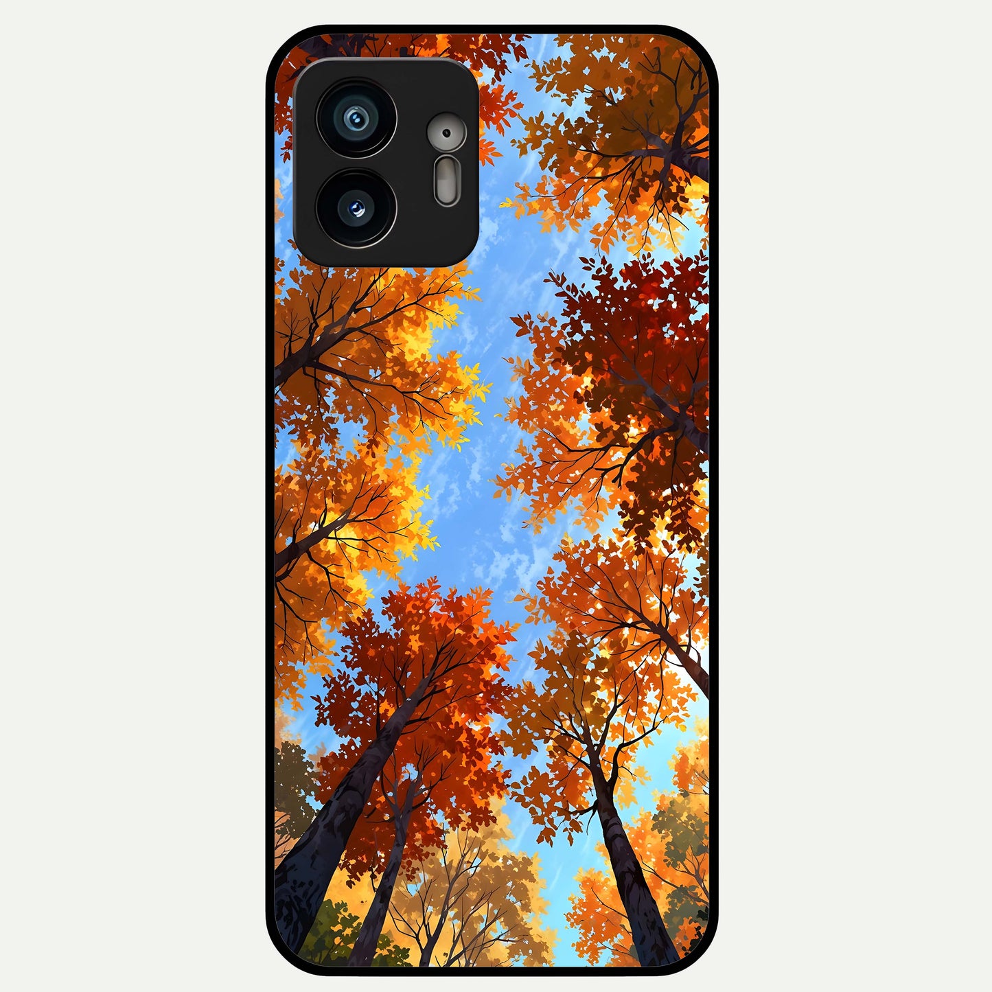  Autumn Sky Rise Glass Case For Nothing Phone 2 back cover – full design glossy printed glass finish