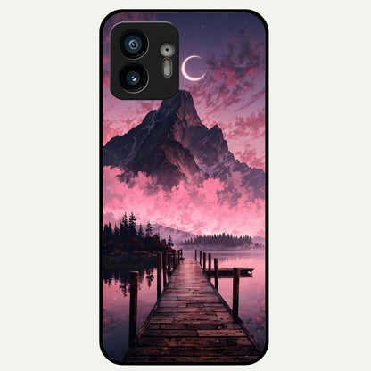  Beautiful Mountain View Glass Case For Nothing Phone 2 back cover – full design glossy printed glass finish