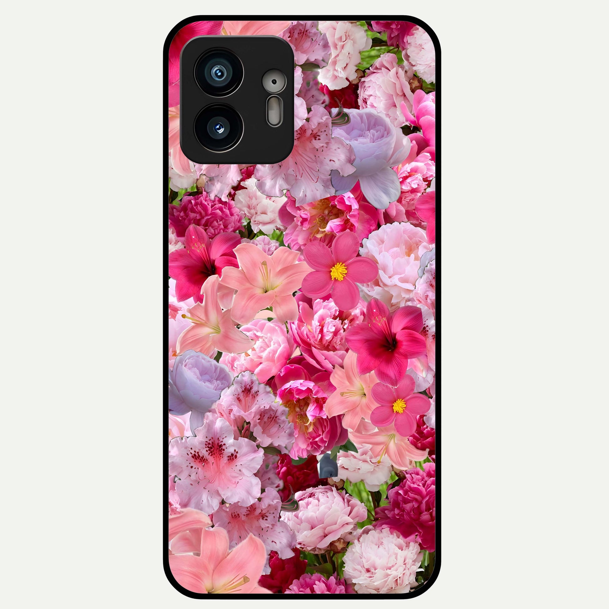  Bloom Crush Fantasy Glass Case For Nothing Phone 2 back cover – full design glossy printed glass finish