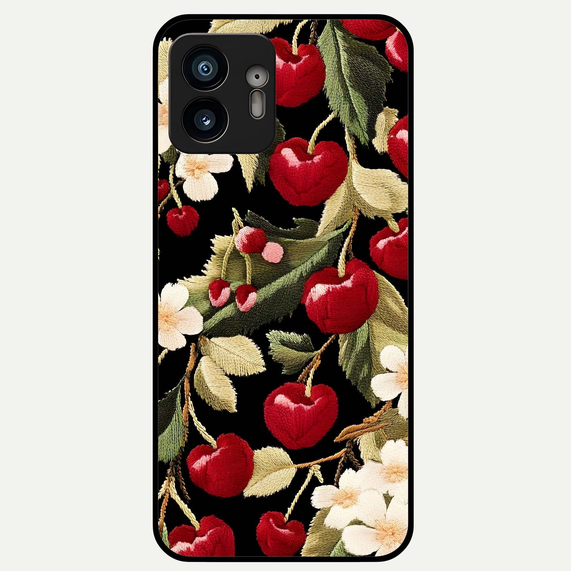  Blooming Water Drift Glass Case For Nothing Phone 2 back cover – full design glossy printed glass finish