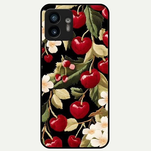  Blooming Water Drift Glass Case For Nothing Phone 2 back cover – full design glossy printed glass finish