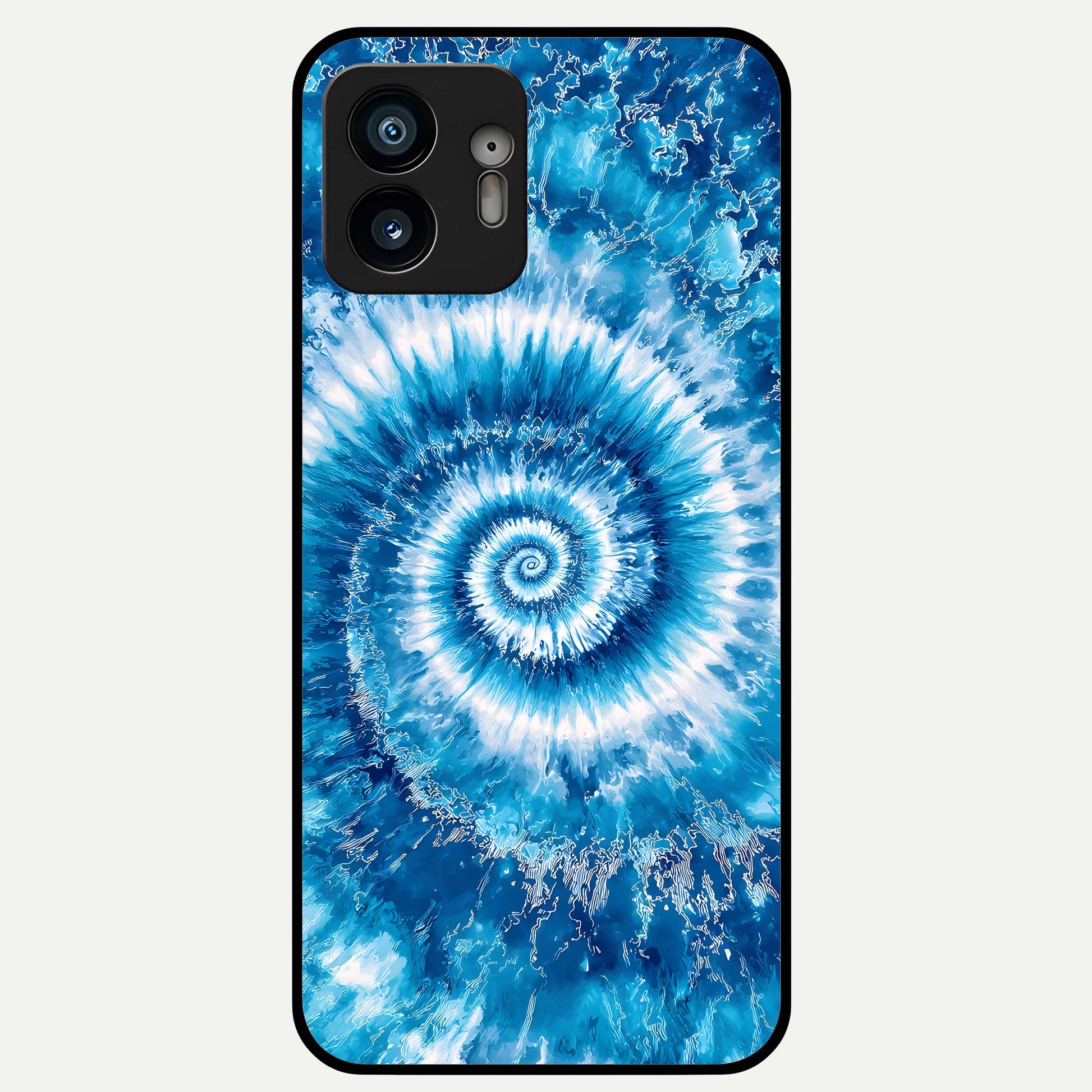  Blue Galaxy Wave Glass Case For Nothing Phone 2 back cover – full design glossy printed glass finish